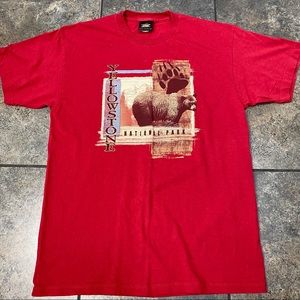 Men’s VTG Yellowstone National Park S/S T-Shirt Size Large